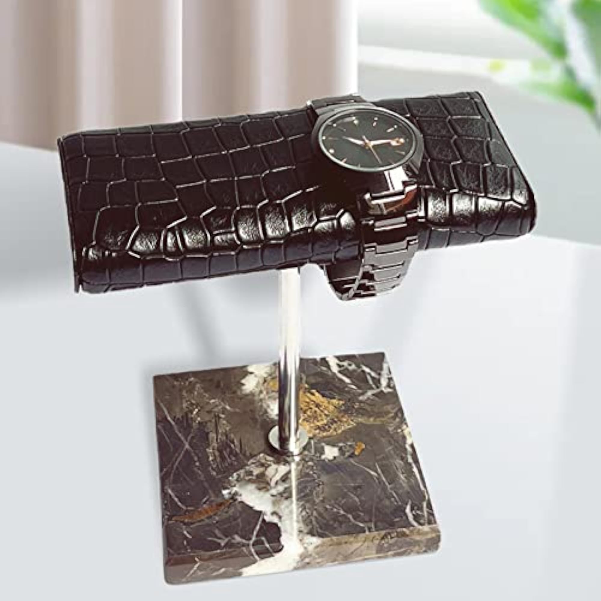 Luxurious Watch Display Stand with Marble Base