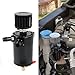 BARTOO Universal Oil Catch Can Tank 2 Port Oil Catch Can Billet aluminum Car Engine oil catch can kit With Breather Filter Reservoir Oil Separator