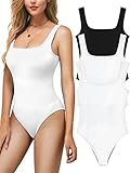 Style polyvalent : la construction douce et sans couture et les jambes échancrées font de ce body un élément essentiel pour votre garde-robe. Portez ce body côtelé sans couture pour femme avec tout, des jeans ou des jupes maxi aux pantalons à coupe ajustée ou à jambes larges, et portez-le sous un blazer élégant ou une veste en jean lorsque vous avez besoin d'un peu plus de couverture ou de chaleur.