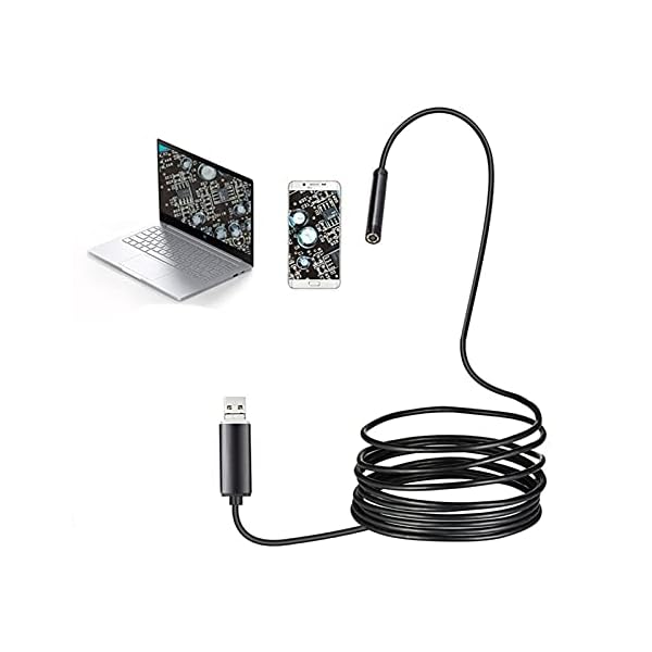 Überprüfen Sie die Kamera 7mm Endoskop Kamera 2 in 1 Micro USB kleine Camcorder Flexible IP67 Wasserdicht 6 LED-Endoskop…