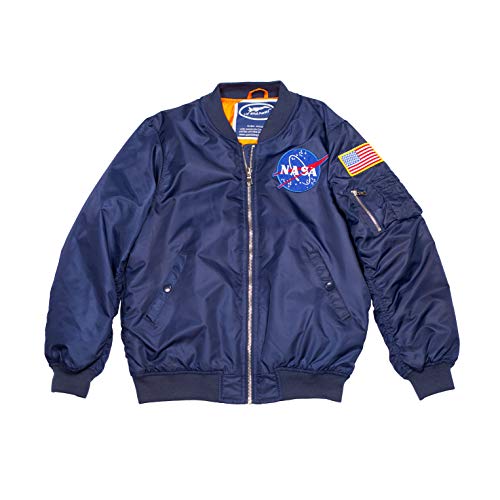NASA Lightweight Flight Bomber Jacket With Two Patches