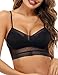 iClosam Soutien Gorge Dos Nu Invisible,Soutien-Gorge sans Armature Brassiere Femme Rembourré Confort Push Up pour Petite Poitrine Noir 36/80AB