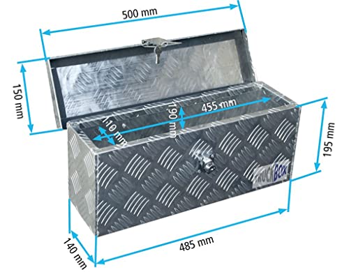 Truckbox D015 Edelstahlhaus Werkzeugkasten, Deichselbox, Transportbox, Alubox, Alukoffer, Deichselkasten