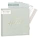 mintkind® Gästebuch Hochzeit Salbei - Hochzeitsbuch mit Fragen, 84 Seiten zum Ausfüllen & Gestalten, inkl. 4 Stickerbögen - Hochzeitsgeschenk für Brautpaar, Hochzeit Deko, Goldene & Silberne Hochzeit