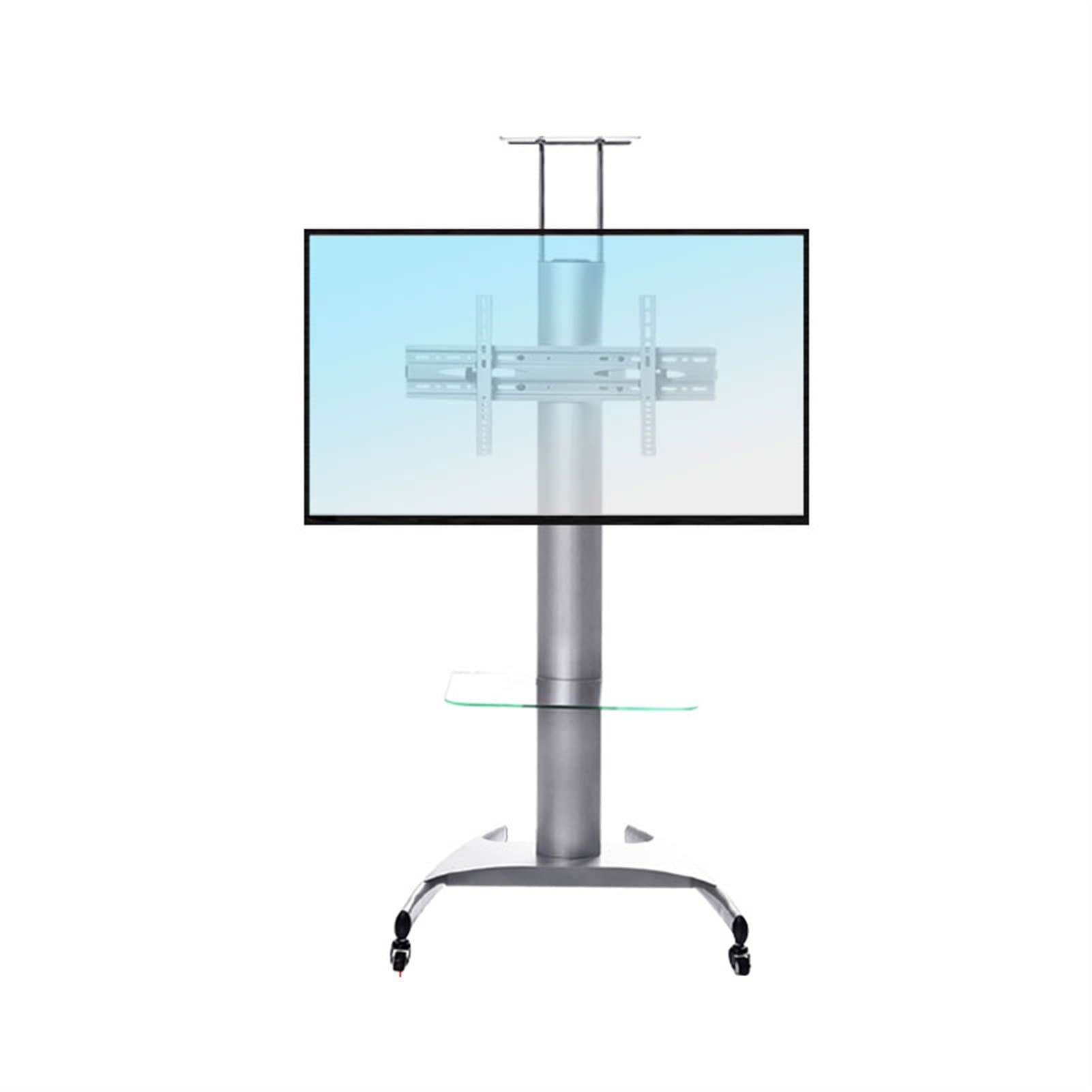 HPTHLY Tv Monitor Holder Rack Tv Stand Home Floor-To-Ceiling Mobile Lcd Tvs Stand Office Conference Room Heavy-Duty Display Cart Bracket ''32/65/70 Inches Tv Bracket,Gold