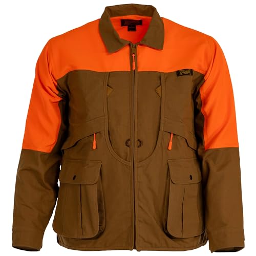Gamehide Brush Breaker Upland Pheasant Hunting Cotton Canvas Jacket With Game Bag
