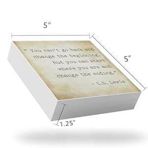 Inspirational quotes office decor for men rustic wooden block plaque box sign for home office desk shelf table motivational wall decor inspirational gifts for women men friends cs lewis  urban country home decor