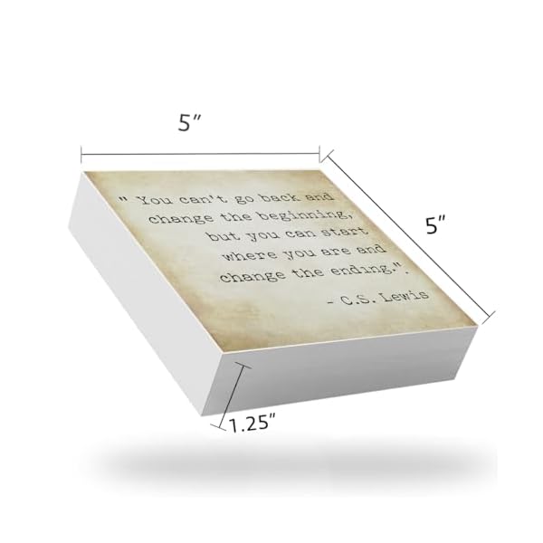 Inspirational quotes office decor for men rustic wooden block plaque box sign for home office desk shelf table motivational wall decor inspirational gifts for women men friends cs lewis  urban country home decor
