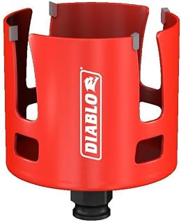 Diablo Demo Demon Carbide Teeth Rough-in Hole Saw - Compatible with SnapLock Plus Mandrel System - 3" Diameter, 2-3/8" Length - DHS3000CTR