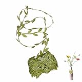 Realistic Appearance and Easy Handling: The emulation vine features vivid colors and a lifelike design that closely mimics natural leaves. Its pliable nature makes it easy to position on surfaces like windows, conduits, stair rails, or TV walls, addi...