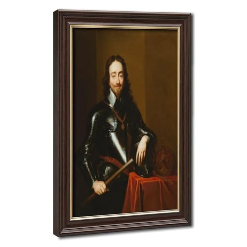 Toile portrait du roi Charles I décoration murale chic pour salon et bureau
