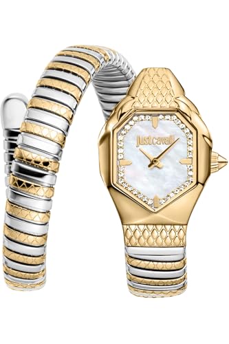Just Cavalli Femmes Analogique Quartz Montre avec Bracelet en Acier Inoxydable JC1L369M0065