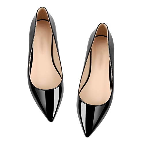 dollskiss Women's Black Daily Flat Pumps4