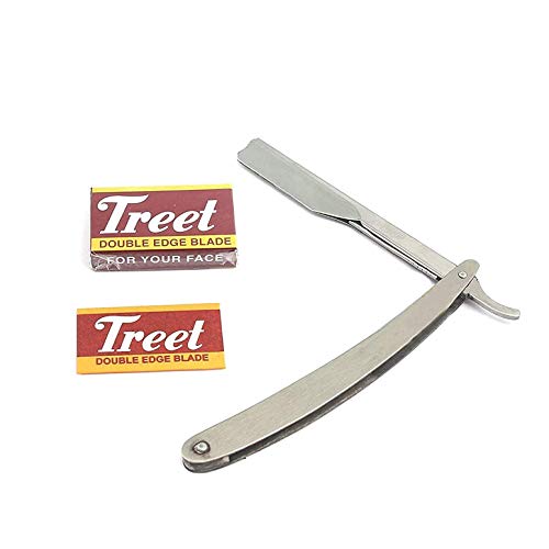 Precise Canada: Superfly Straight Edge Razor With 11 Single Edge Blades - Close Shaving Men's Manual Shaver Safety