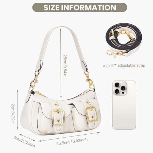 Image of Shoulder Bag for Women Y2k Purse Leather Hobo Tote Handbag Trendy Going Out Purse Crossbody Everyday Purse