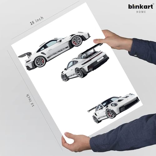 Image of BLINKART McLaren Senna CarFramed Posters Gift Items Boys Room Wall Decoration Bedroom Office Studio Synthetic Wood Frame & Acrylic Glass Ready to Hang - 18x12 Inch, (A4 Size) - CAR-220