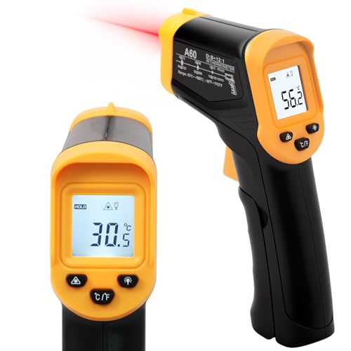Foppla Infrarot-Thermometer, -50°C bis 600°C Leichtes Temperaturmessgerät, berührungsloses digitales Laser-Thermometer, beleuchteter Bildschirm, Nicht-menschlich - für Küche/Grill/Kühlung/Industrie Foppla Infrarot-Thermometer, -50°C bis 600°C Leichtes Temperaturmessgerät, berührungsloses digitales Laser-Thermometer, beleuchteter Bildschirm, Nicht-menschlich - für Küche/Grill/Kühlung/Industrie