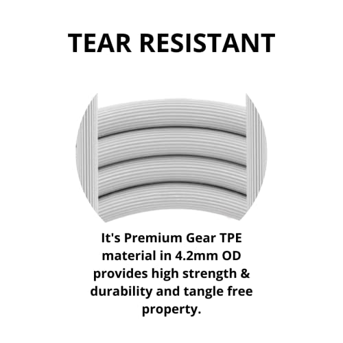 Image of Inari Premium Gear Tpe Zinc Alloy Shells Usb Type-C 3A Fast Charging Cable For Android Smartphones, Tablets, Bluetooth Speakers, Wireless Earphones, Power Banks & Adaptors - 1 M (Grey, 4.2Mm Thick)
