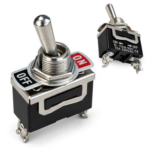 Interruptor de palanca SPST ON/OFF 2 pin, 1 Unidad