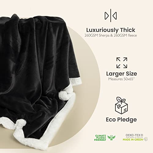Everlasting Comfort Plush Sherpa Fleece Blanket - 2 Sided, Reversible Warm, Thick, Comfy, Soft Throw (127x165cm) - Image 3