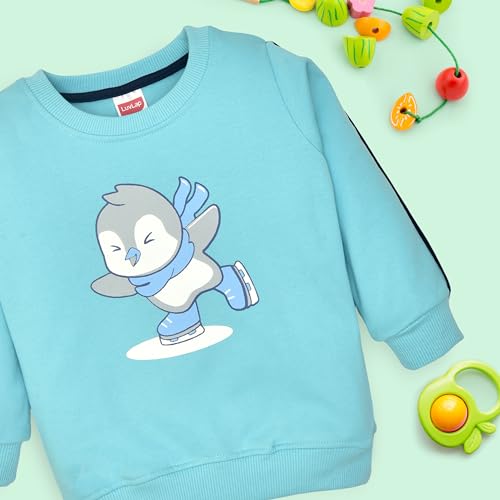 Image of LuvLap Baby Boys Full Sleeve Sweatshirt & Pyjama Sets, Pack of 2