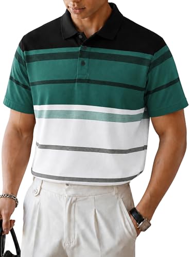 Image of Noble Monk Men's Regular Fit Polo Neck T-Shirt | Half Sleeve