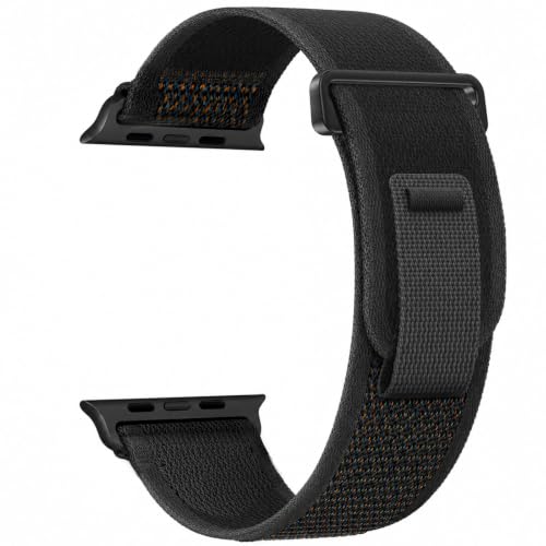 ORRLBB Kompatibel mit Apple Watch Armband Ultra 3 2 Ultra 49mm 46mm 45mm 44mm Damen Herren Elastisches Gewebe Sport Nylon Klettband Armbänder für iWatch Serie SE 3 2 SE 11 10 9 8 7 6 5 4