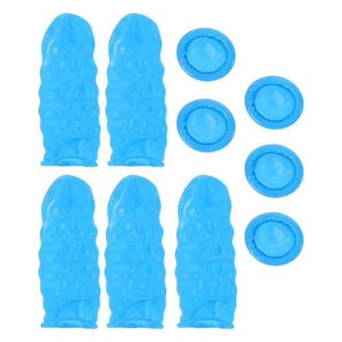 Balacoo 100Pcs Nitrile Finger Coats Static Protective Covers for Electronic Work Comfortable and Durable Finger Protectors for Garden Industrial Use and Nail Care