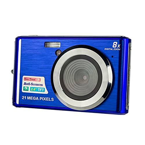 LINXHE 2.4 Pulgadas LCD HD Mini cámara Digital, videocámara Estudiantes cámaras 2 1MP Viajes de cámara compacta, Vacaciones, Regalo de cumpleaños for niños/Principiantes/Adolescentes/Personas Mayores