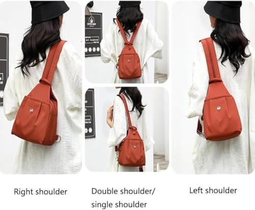 Waterproof Oxford Large Capacity Convertible Shoulder Bag,Street Lite Chic Versatile Travel Bag,Vovtva Double Zipper Chestbag4