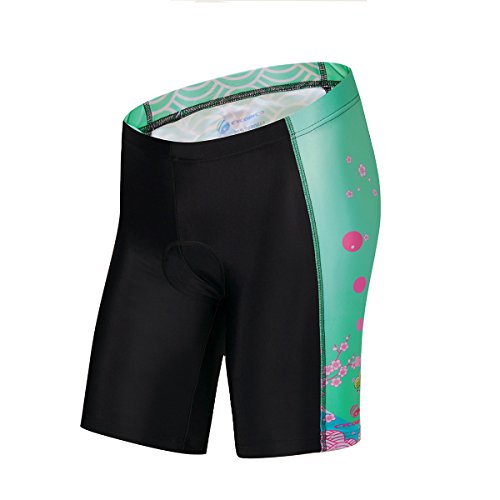 Cycobyco - Pantaloncini da ciclismo da donna, con imbottitura in gel 4D, traspiranti, Donna, CY648S., Asia L=EU Medium