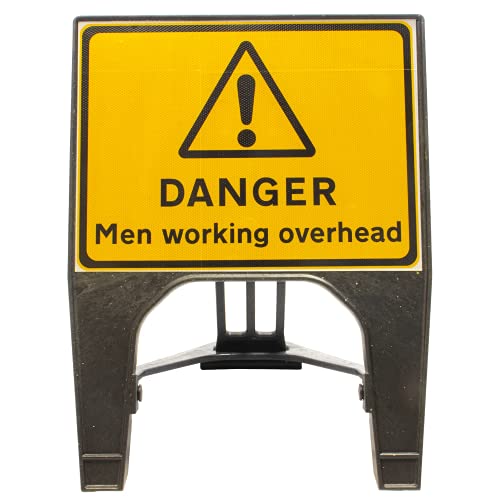 Image of Danger Men Working Overhead 600 x 450mm Q-Sign