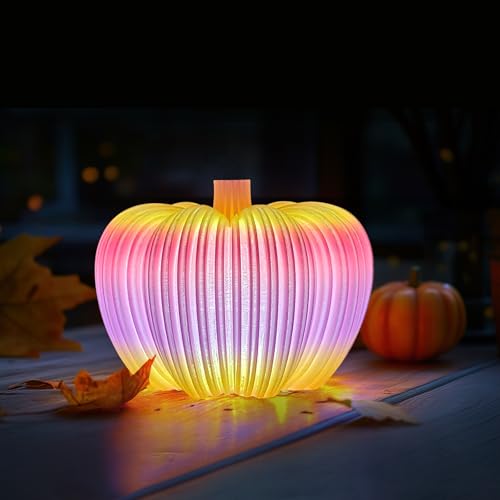 Image of iSANMATE Rapid Translucent PLA Filament 1.75mm, Multicolor Rainbow PLA, Dimensional Accuracy ±0.02mm, 1kg Spool-Autumn Pumpkin