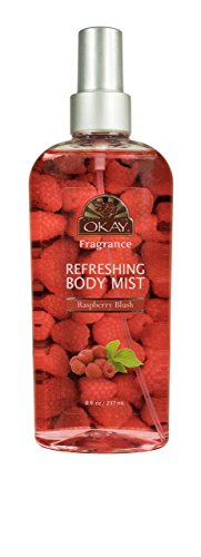 Okay OKAY-FRARB10 Refreshing Body Mist Raspberry Blush Leaves You Beautifully Scented Fully Refreshed Will Awaken Your Senses Leaving You Feeling Revitalized Silicone,Paraben Free cover