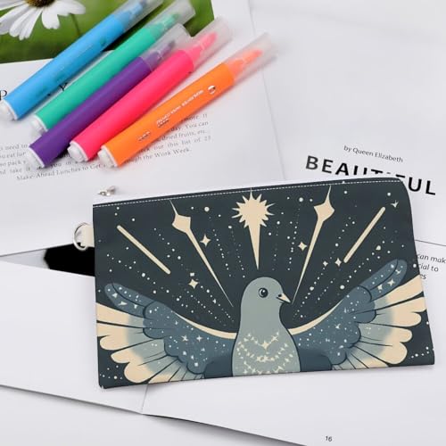 Pigeon Fashion Coin Purse Change Makeup Bag Canvas Pencil Pouch Travel4