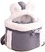 HXSCOO Warm Pet Carrier Bag Small Cat Dogs Backpack Winter Plush Pets Cage for Outdoor Travel Pet Hanging Chest Bags (Color : g, Size : Medium)