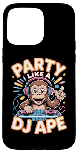 サル DJ クラブ パーティー PARTY LIKE A DJ APE ミュージック スマホケース iPhone 15 Pro Max 用