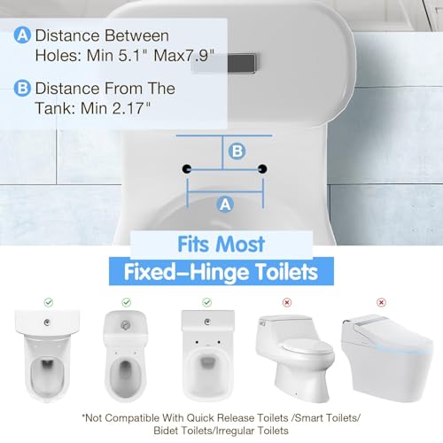 Toilet Safety Rails for Seniors(520lbs), Adjustable Toilet Handle for The Elderly and Disabled, Handicap Toilet Safety Frame Grab Bars, Toilet Support Rails - Image 4