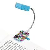 WITHit French Bull Clip On Book Light – Ziggy – Square LED Reading Light for Books and eBooks,...