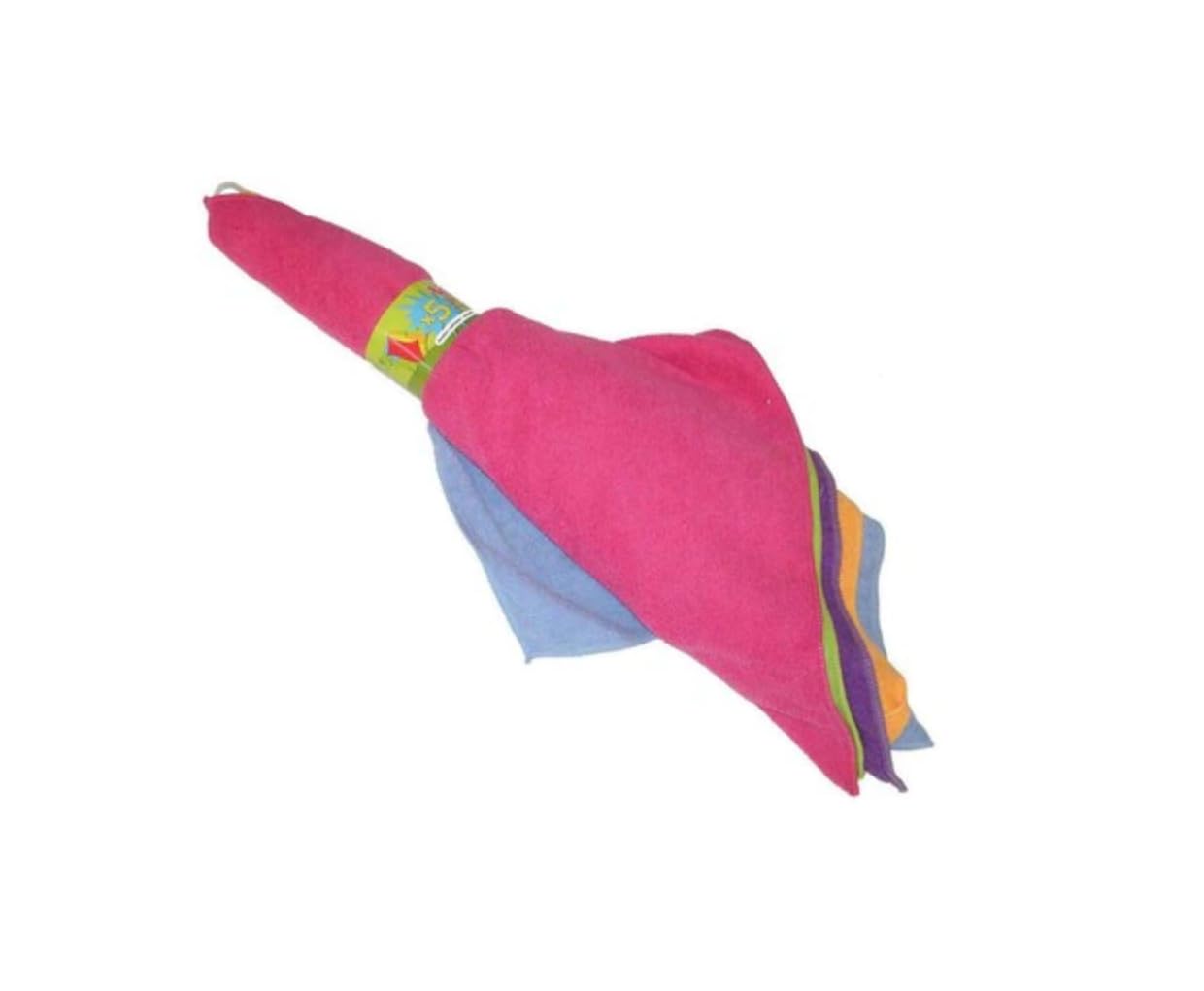 ROZENBAL 5 Multi-Purpose Microfibre Cloths 38 x 40 cm, Multicoloured, 38x40cm