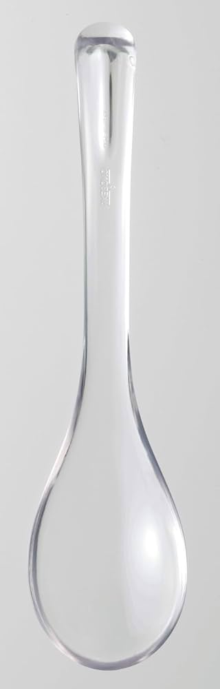 【小僧】ガラス クリア 琥珀 レンゲ　2本セット Amazon｜曙産業 れんげ 3本セット クリア 日本製 プラスチック製