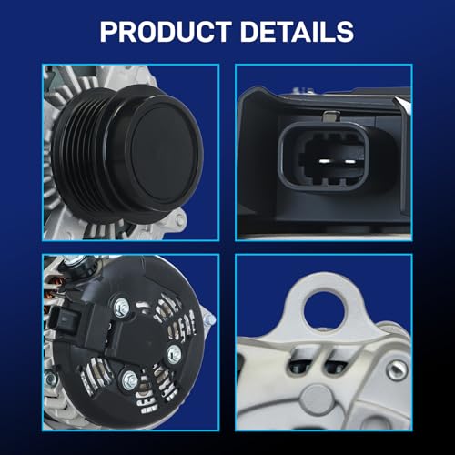 Image of 84143540 170A Alternator Compatible with Chevy 14-18 Silverado Sierra 1500, 15-19 Tahoe, 16-18 Camaro, 15-18 Suburban, 15-19 Yukon, Cadillac 15-19 Escalade, 4.3L 5.3L 6.2L 14009N