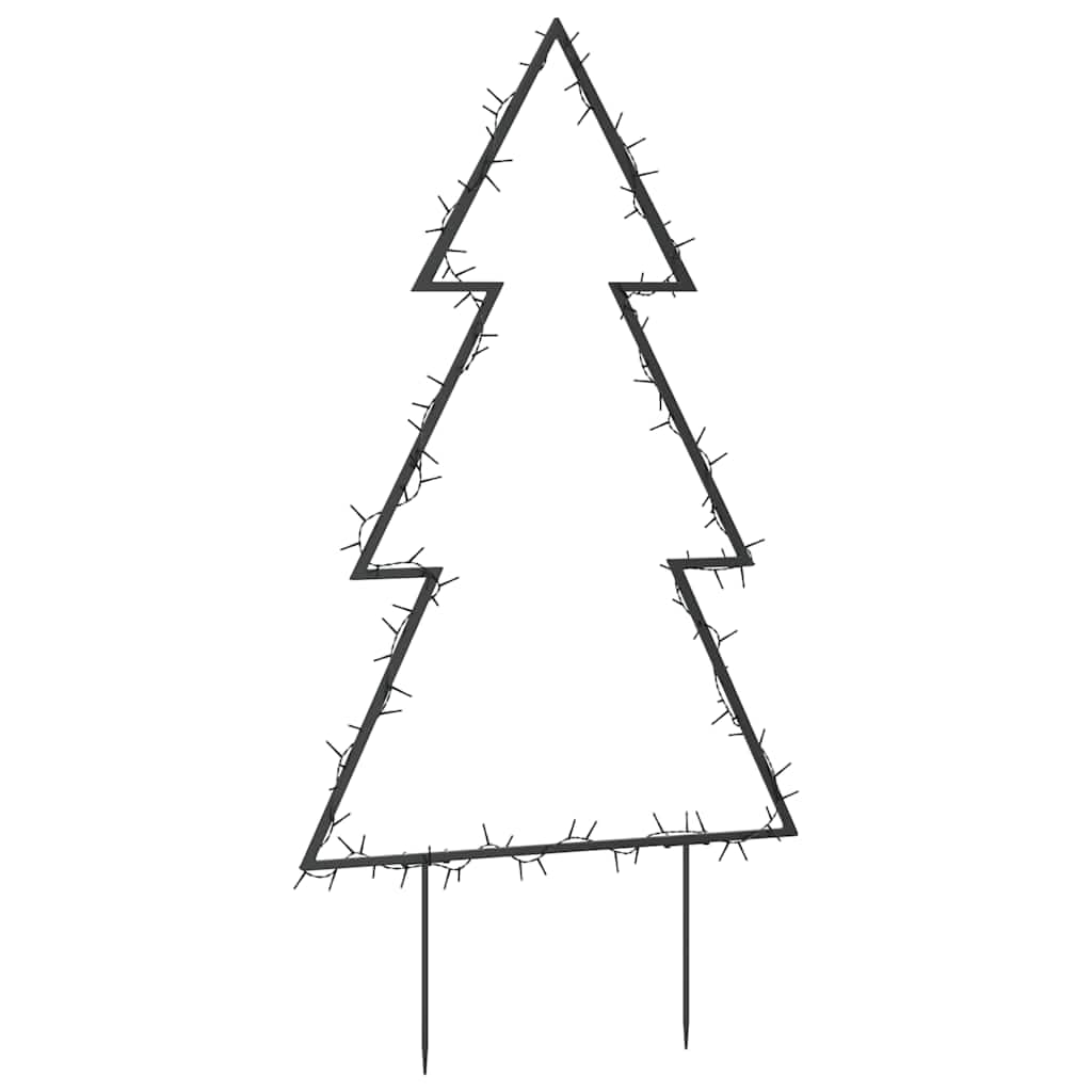 Weihnachtsbaum mit 115 LEDs, Eisen, 90 cm Höhe, 8 Lichteffekte, IP44 wasserdicht, mit Erdspießen, USB-Anschluss, für Innen und Außen, Weihnachtsbeleuchtung, Garten, Balkon, Terrasse