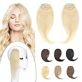 fake clip on bangs human hair Einfaches Einsetzen und sicheres Halten des Clips: Jeder Knall wird in hochwertigen Kammclips eingenäht. 1 Packung mit zweiteiligem Fringe Bang.