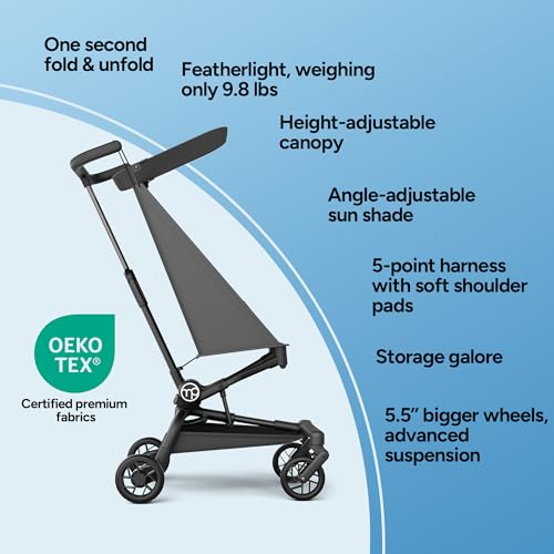 Image of Mompush Jeto Ultra-Lightweight Travel Stroller Only 9.8lbs