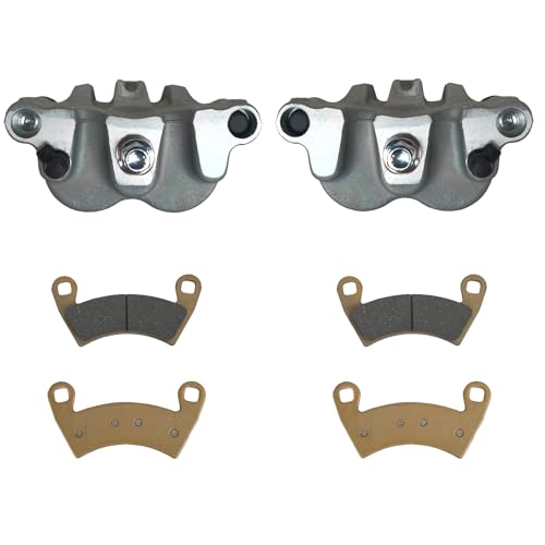 Image of Front Left Right Brake Caliper Set with Pads Compatible with Polaris Ranger 4X4 500 EFI 570 4X4 700 800 900 1000 HST RZR 4 800 900 1000 XP S4 XP GENERAL 1000 without Mounting Bracket 1911283