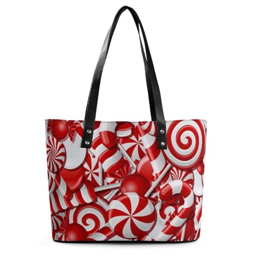 Men's Portable Tote Bag Trendy Modern Leather Handbag For Work Weekend