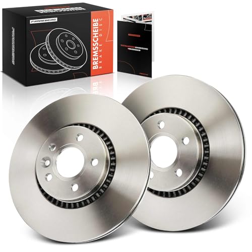 Frankberg Brake Disc Set incl. 2x Discs Front Vented Ø316mm Compatible with V60 I 155 V70 III 135 XC70 II 136 S60 II 134 Replace# 30769061, LR000470
