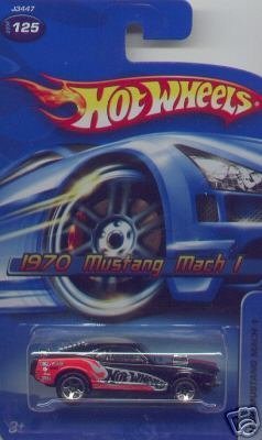 Hot Wheels 1970 Mustang Mach 1 Black 1:64