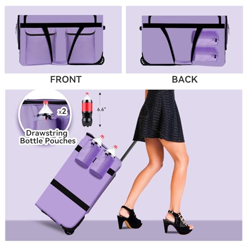 FOCHIER F Bolsa de dança de 71 cm com suporte para roupas, bolsa esportiva de competição de dança co